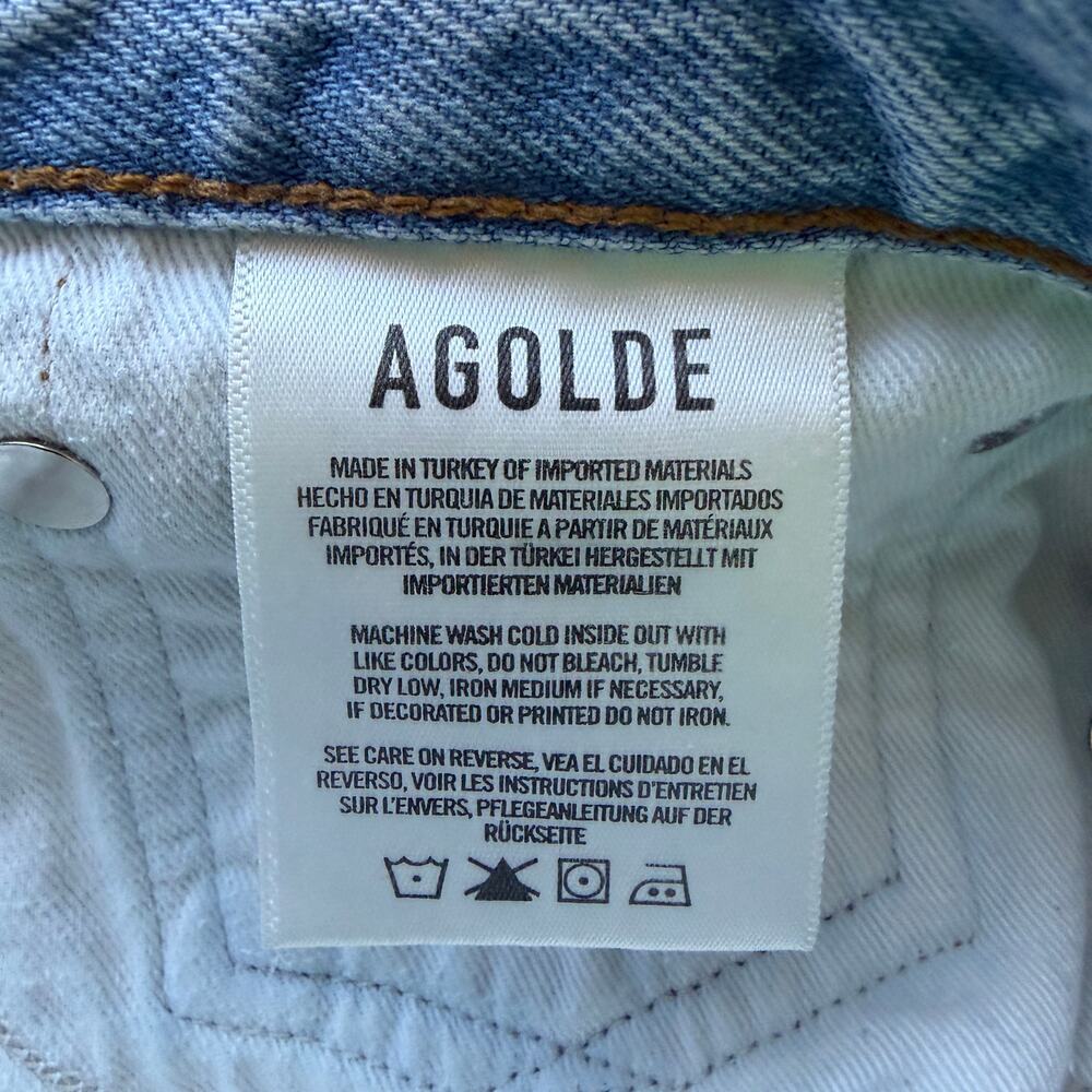 Agolde Parker Distressed Denim Shorts in Vintage Chopped Size 28 - Picture 6 of 7